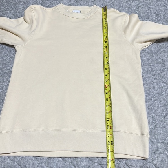 Zara men’s cream colored sweatshirt. Size small - Picture 5 of 6